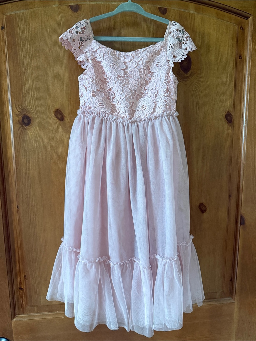 H&M Light Pink Lace & Tulle Girls' Party Dress
